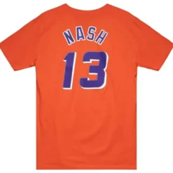 Apparel Mitchell & Ness T-Shirts & Tops-Traditional Name & Number Tee Phoenix Suns 1997-98 Steve Nash