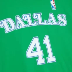 Apparel Mitchell & Ness T-Shirts & Tops-Traditional Name & Number Tee Dallas Mavericks 2007-08 Dirk Nowitzki