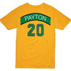 Apparel Mitchell & Ness T-Shirts & Tops-Traditional Name & Number Tee Seattle Supersonics 1995-96 Gary Payton
