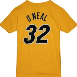 Apparel Mitchell & Ness T-Shirts & Tops-Traditional Name & Number Tee Miami Heat 2005-06 Shaquille O'Neal