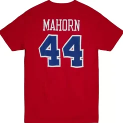 Apparel Mitchell & Ness T-Shirts & Tops-Traditional Name & Number Tee Detroit Pistons 1989-90 Rick Mahorn