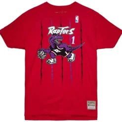 Apparel Mitchell & Ness T-Shirts & Tops-Traditional Name & Number Tee Toronto Raptors 1998-99 Tracy Mcgrady