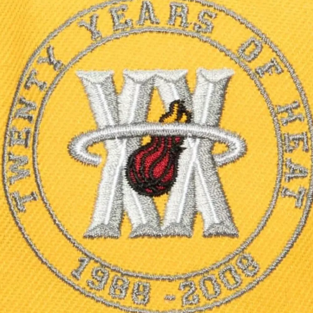 Headwear Mitchell & Ness -Tri Cycle Fitted Hat Miami Heat