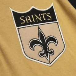 Apparel Mitchell & Ness T-Shirts & Tops-Ultimate Play Henley New Orleans Saints