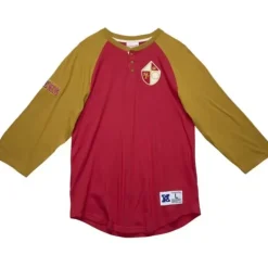Apparel Mitchell & Ness T-Shirts & Tops-Ultimate Play Henley San Francisco 49Ers