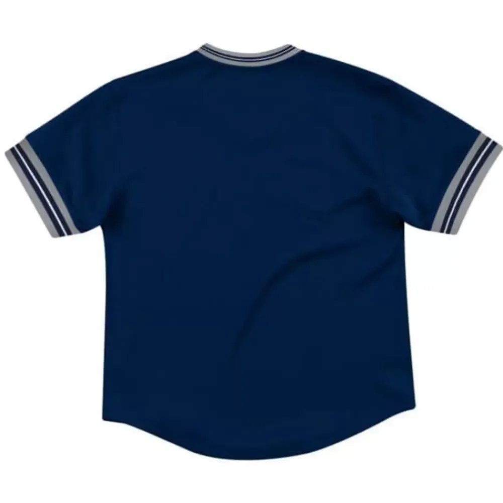 Apparel Mitchell & Ness T-Shirts & Tops-Unbeaten Mesh V-Neck Georgetown University