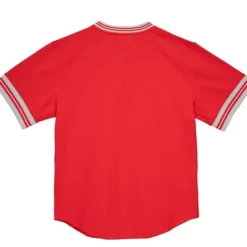 Apparel Mitchell & Ness T-Shirts & Tops-Unbeaten Mesh V-Neck Ohio State