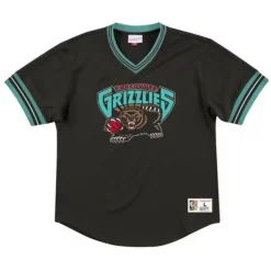 Apparel Mitchell & Ness T-Shirts & Tops-Unbeaten Mesh V-Neck Vancouver Grizzlies