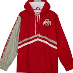 Apparel Mitchell & Ness Jackets & Outerwear-Undeniable Full Zip Windbreaker Ohio State