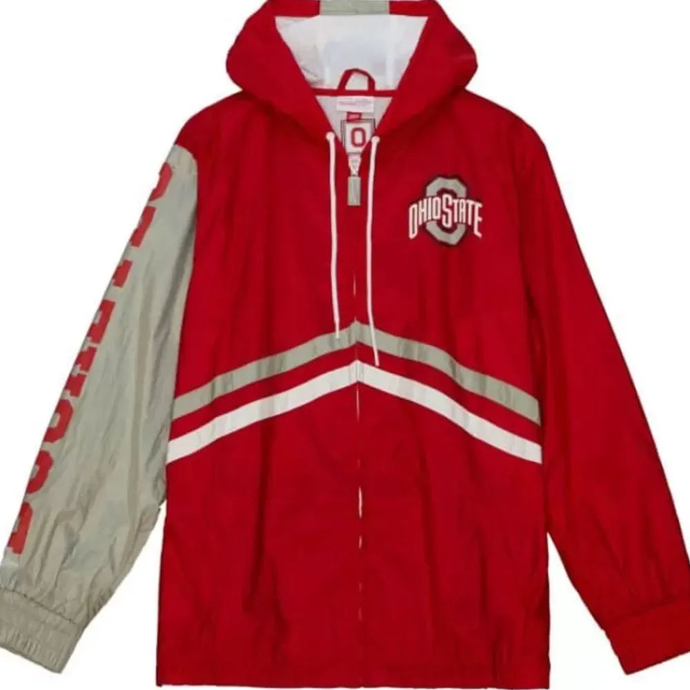 Apparel Mitchell & Ness Jackets & Outerwear-Undeniable Full Zip Windbreaker Ohio State