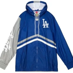 Apparel Mitchell & Ness Jackets & Outerwear-Undeniable Full Zip Windbreaker Los Angeles Dodgers
