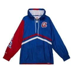 Apparel Mitchell & Ness Jackets & Outerwear-Undeniable Full Zip Windbreaker Atlanta Braves