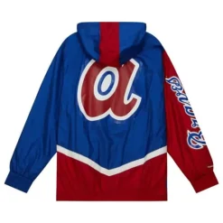 Apparel Mitchell & Ness Jackets & Outerwear-Undeniable Full Zip Windbreaker Atlanta Braves