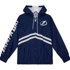 Apparel Mitchell & Ness Jackets & Outerwear-Undeniable Full Zip Windbreaker Tampa Bay Lightning