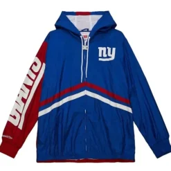 Apparel Mitchell & Ness Jackets & Outerwear-Undeniable Full Zip Windbreaker New York Giants