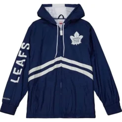Apparel Mitchell & Ness Jackets & Outerwear-Undeniable Full Zip Windbreaker Toronto Maple Leafs