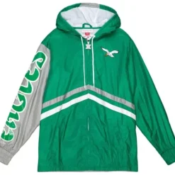 Apparel Mitchell & Ness Jackets & Outerwear-Undeniable Full Zip Windbreaker Philadelphia Eagles