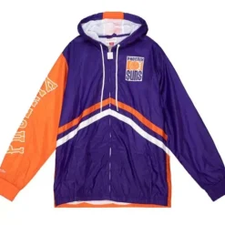 Apparel Mitchell & Ness Jackets & Outerwear-Undeniable Full Zip Windbreaker Phoenix Suns