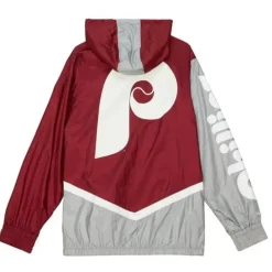 Apparel Mitchell & Ness Jackets & Outerwear-Undeniable Full Zip Windbreaker Philadelphia Phillies