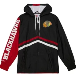 Apparel Mitchell & Ness Jackets & Outerwear-Undeniable Full Zip Windbreaker Chicago Blackhawks