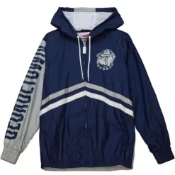 Apparel Mitchell & Ness Jackets & Outerwear-Undeniable Full Zip Windbreaker Georgetown University