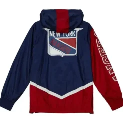 Apparel Mitchell & Ness Jackets & Outerwear-Undeniable Full Zip Windbreaker New York Rangers