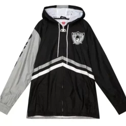 Apparel Mitchell & Ness Jackets & Outerwear-Undeniable Full Zip Windbreaker Oakland Raiders