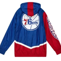 Apparel Mitchell & Ness Jackets & Outerwear-Undeniable Full Zip Windbreaker Philadelphia 76Ers