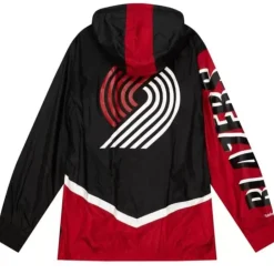 Apparel Mitchell & Ness Jackets & Outerwear-Undeniable Full Zip Windbreaker Portland Trail Blazers
