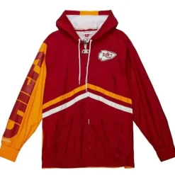 Apparel Mitchell & Ness Jackets & Outerwear-Undeniable Full Zip Windbreaker Kansas City Chiefs
