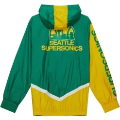 Apparel Mitchell & Ness Jackets & Outerwear-Undeniable Full Zip Windbreaker Seattle Supersonics