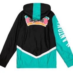 Apparel Mitchell & Ness Jackets & Outerwear-Undeniable Full Zip Windbreaker San Antonio Spurs