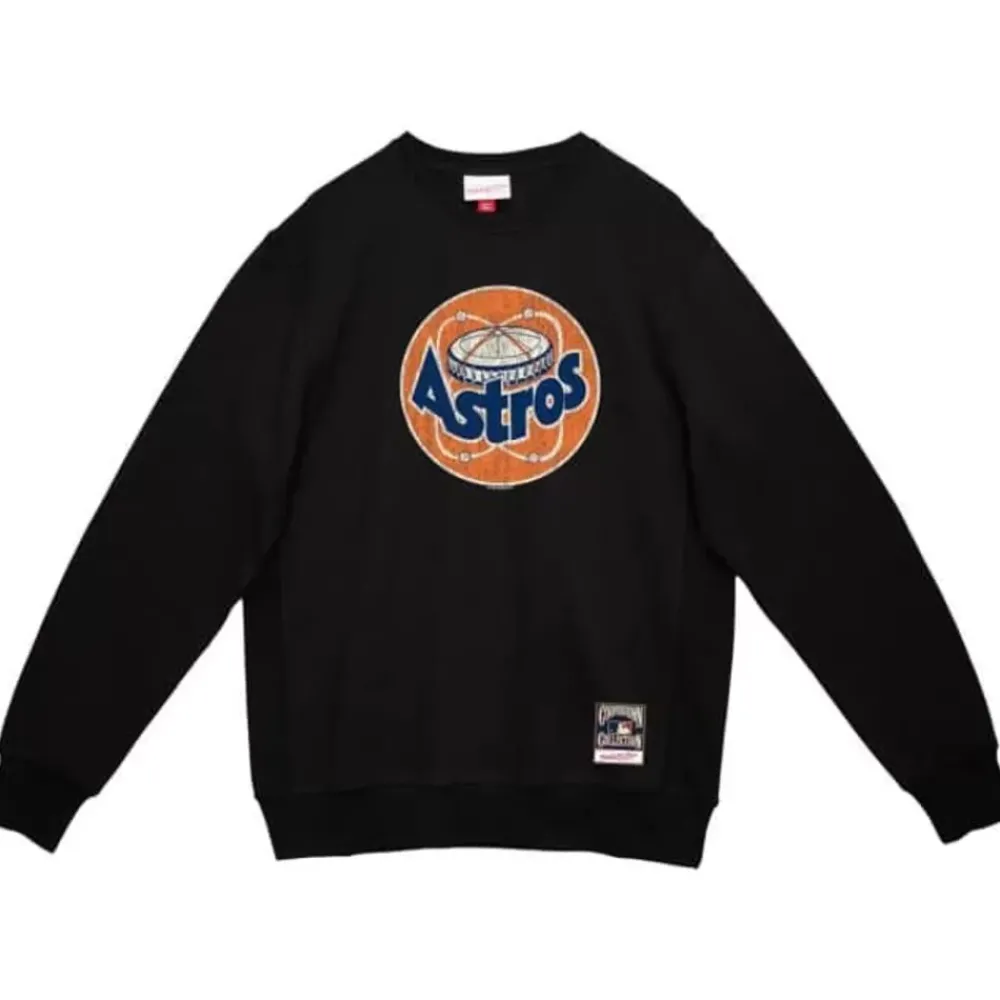 Apparel Mitchell & Ness Hoodies & Sweatshirts-Under The Lights Crew Houston Astros