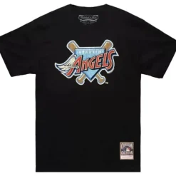 Apparel Mitchell & Ness T-Shirts & Tops-Under The Lights Tee Anaheim Angels