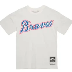 Apparel Mitchell & Ness T-Shirts & Tops-Under The Lights Tee Atlanta Braves