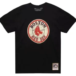 Apparel Mitchell & Ness T-Shirts & Tops-Under The Lights Tee Boston Red Sox