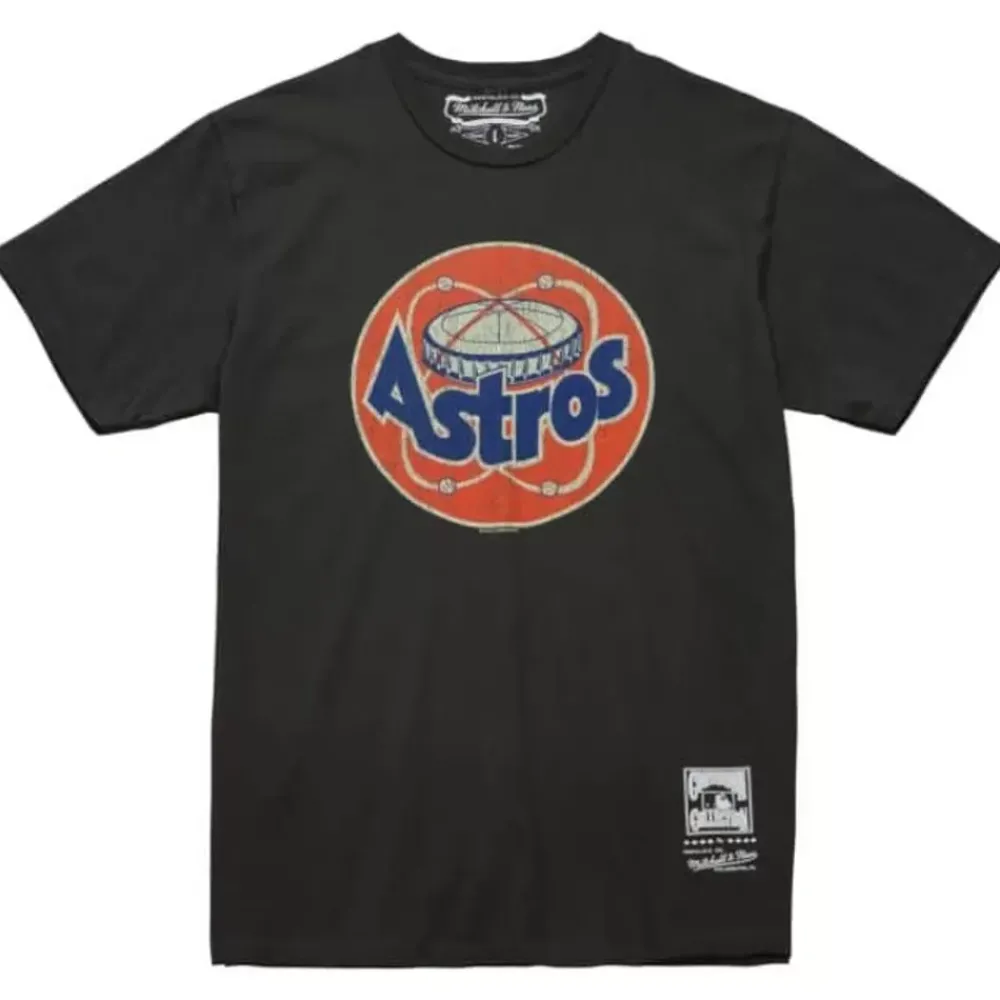 Apparel Mitchell & Ness T-Shirts & Tops-Under The Lights Tee Houston Astros