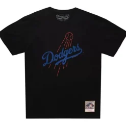 Apparel Mitchell & Ness T-Shirts & Tops-Under The Lights Tee Los Angeles Dodgers