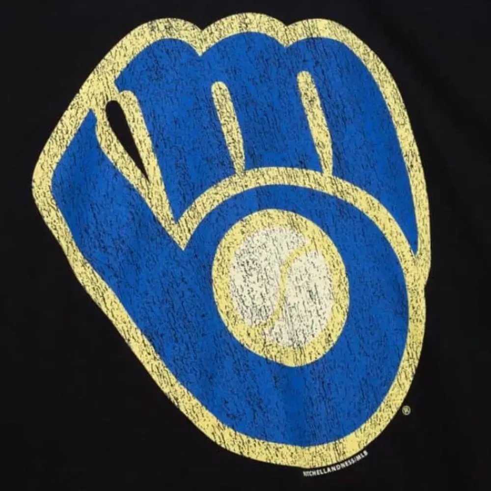 Apparel Mitchell & Ness T-Shirts & Tops-Under The Lights Tee Milwaukee Brewers