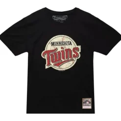 Apparel Mitchell & Ness T-Shirts & Tops-Under The Lights Tee Minnesota Twins