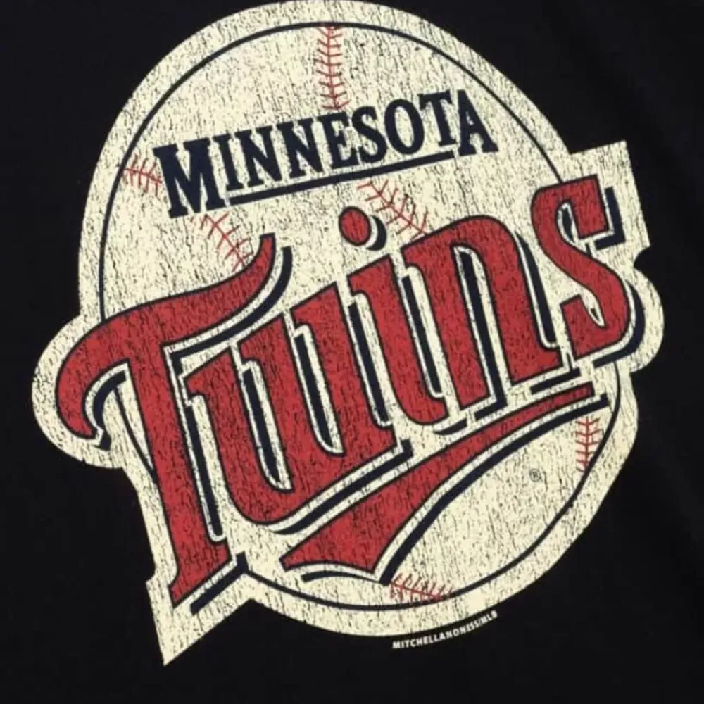 Apparel Mitchell & Ness T-Shirts & Tops-Under The Lights Tee Minnesota Twins