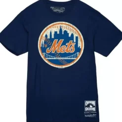 Apparel Mitchell & Ness T-Shirts & Tops-Under The Lights Tee New York Mets