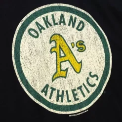Apparel Mitchell & Ness T-Shirts & Tops-Under The Lights Tee Oakland Athletics