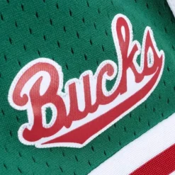 Apparel Mitchell & Ness Shorts-Unisex Jump Shot Shorts Milwaukee Bucks