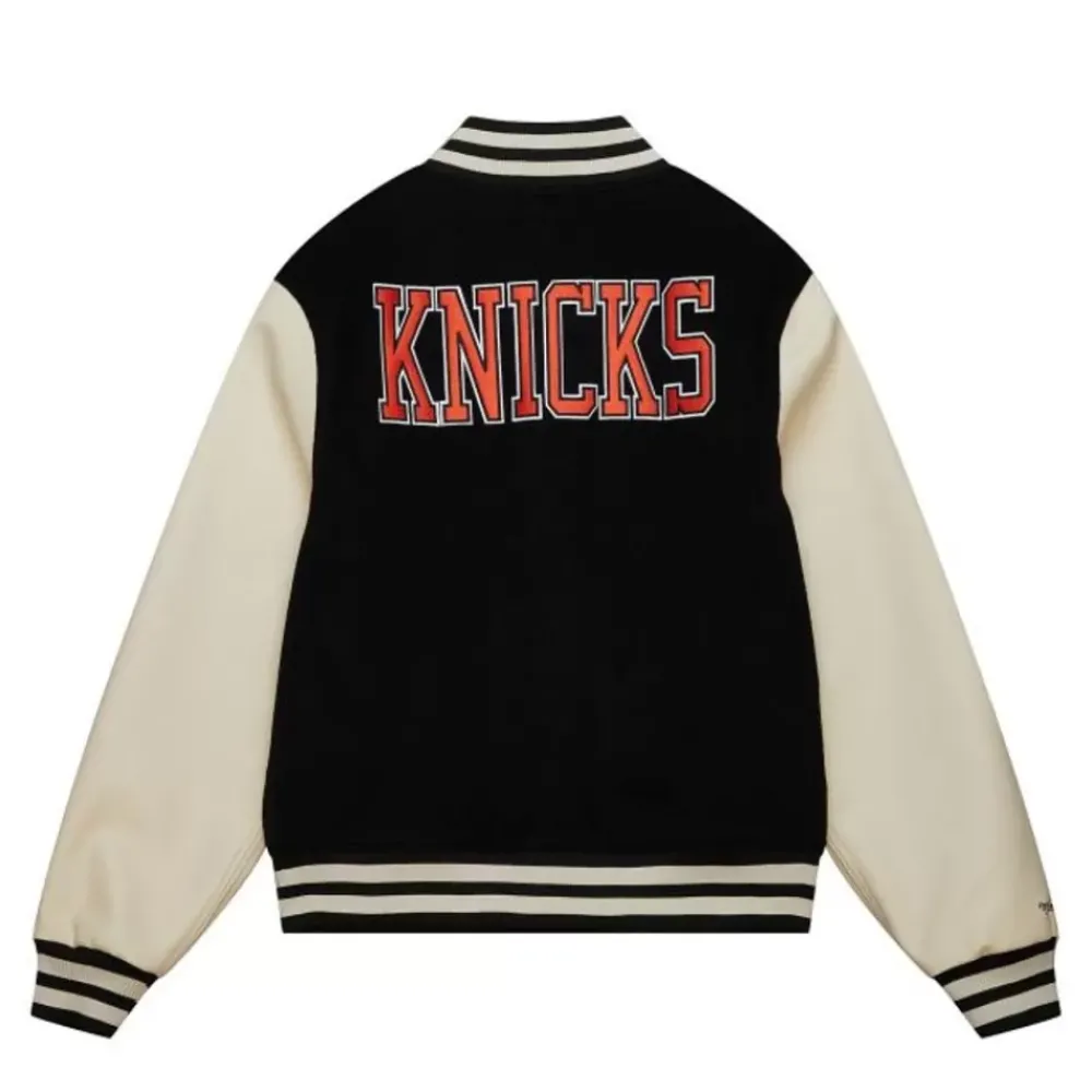Apparel Mitchell & Ness Jackets & Outerwear-Unisex Varsity Jacket New York Knicks
