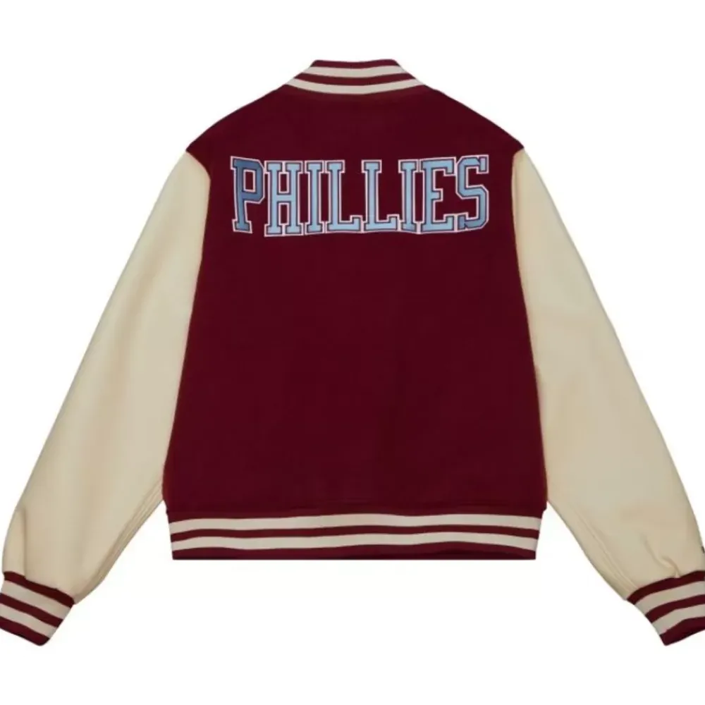 Apparel Mitchell & Ness Jackets & Outerwear-Unisex Varsity Jacket Philadelphia Phillies