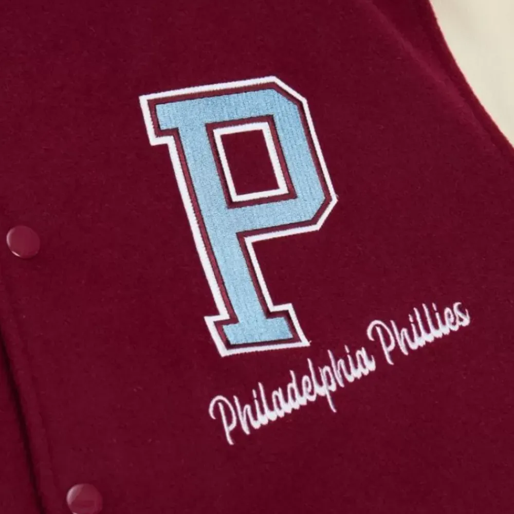 Apparel Mitchell & Ness Jackets & Outerwear-Unisex Varsity Jacket Philadelphia Phillies