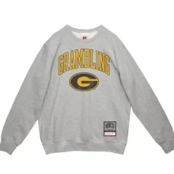 Apparel Mitchell & Ness T-Shirts & Tops-University Arch Logo Ls Tee Grambling State University