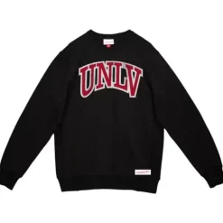 Apparel Mitchell & Ness T-Shirts & Tops-University Arch Logo Ls Tee Unlv
