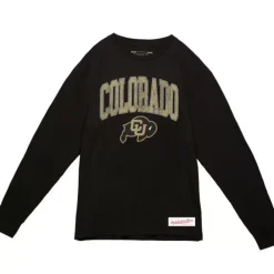Apparel Mitchell & Ness T-Shirts & Tops-University Arch Logo Ls University Of Colorado Boulder